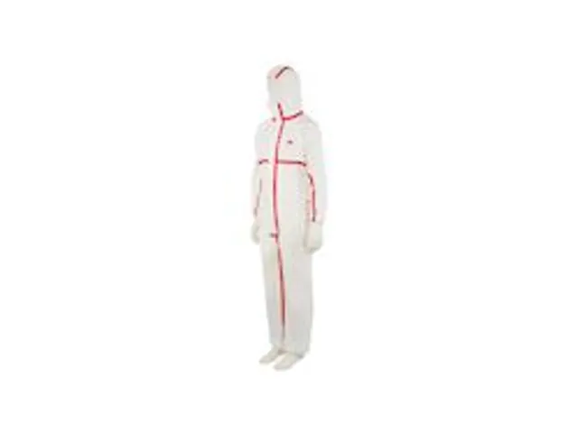 Overall 4565 Wit Rood Maat L