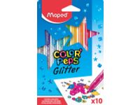 Color'Peps Glitter viltstift, 10 stuks, assorti