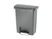 Slim Jim Step On container Front Step kunststof 30 liter Grijs