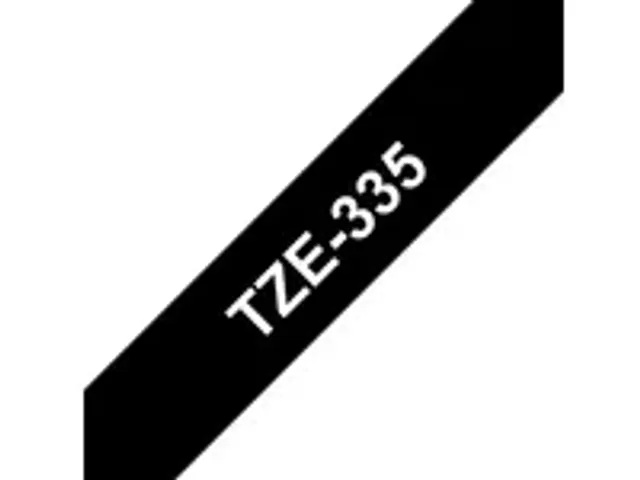 OUTLET Brother TZe-335 wit op zwart labeltape – breedte 12 mm