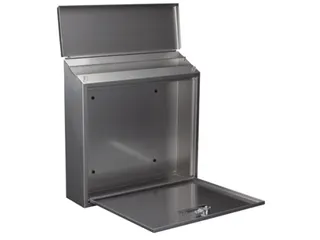 Brievenbus Monaco Inox met naamplaatje incl. 2 sleutels 36.8x36.5x10cm - 2