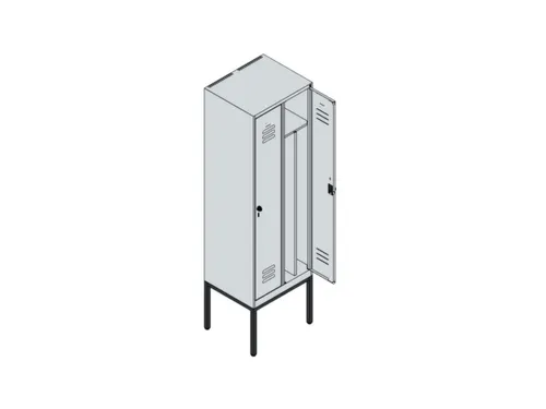 locker voor scheiding van kleding,HxBxD 2120x600x500mm,2vak