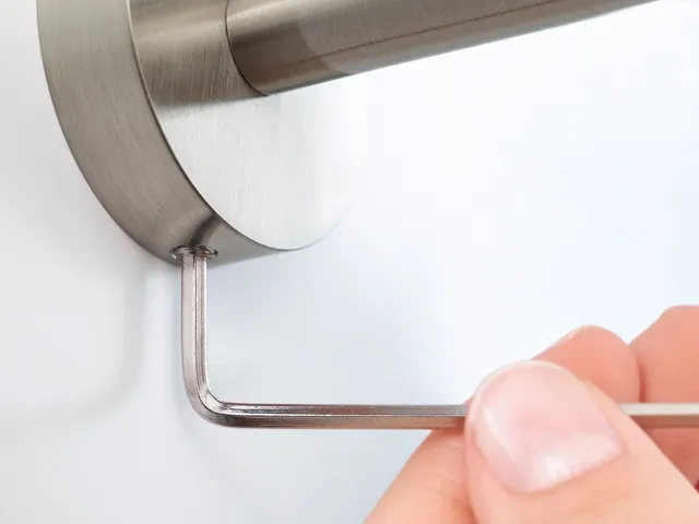 Handdoekhouder Tesa Moon 40303 RVS look zelfklevend met 2 armen