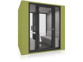 Akoestische Belcel/Werkplek Roof Double POD 1-4 personen Zwart - 1