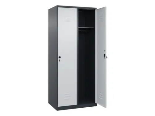 locker,HxBxD 1850x800x500mm,2vak,vak B 400mm,draaigrendel