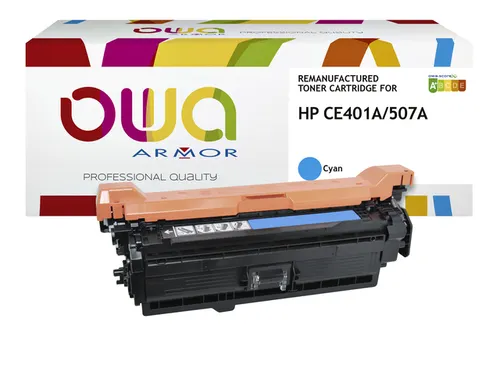 Tonercartridge OWA alternatief tbv HP CE401A blauw