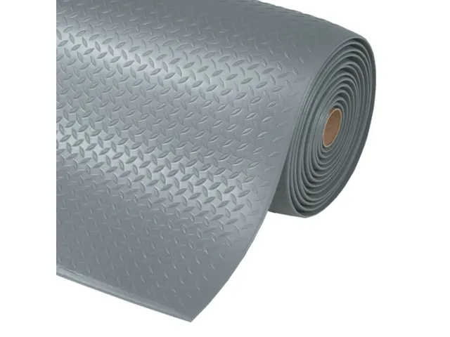 antivermoeidheidsmat,metergoed,HxB 12,7x1220mm,vinyl,geribd,grijs