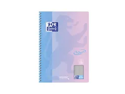 Spiraalblok Oxford Touch B5 geruit 5mm 160 pag assorti