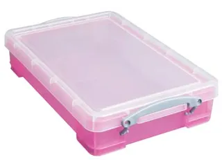 Opbergdoos 4 Liter Transparant Roze - 1