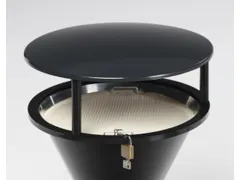 overkapping,v. Staande asbak,kunststof,RAL7021