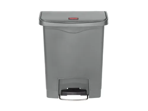Slim Jim Step On container Front Step kunststof 30 liter Grijs