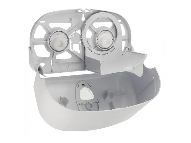 Distributeur 2 rouleaux papier toilette (sans mandrin) Plastique noir