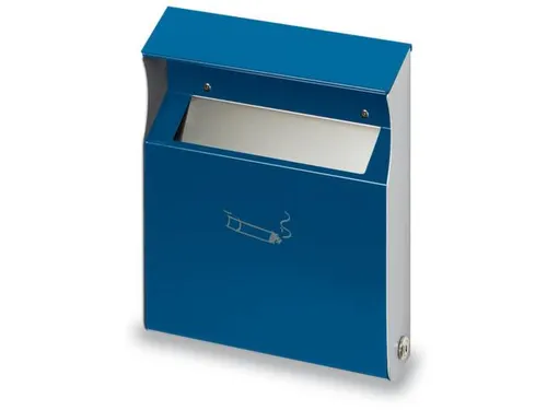 Wandasbak Staalplaat Blauw 2 liter 300x230x60mm Overkapping Slot