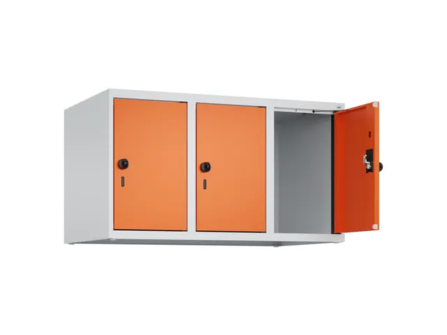 opzetkast,v. locker,3vak.,vak B 300mm,HxBxD 500x900x500mm,draaigrendel