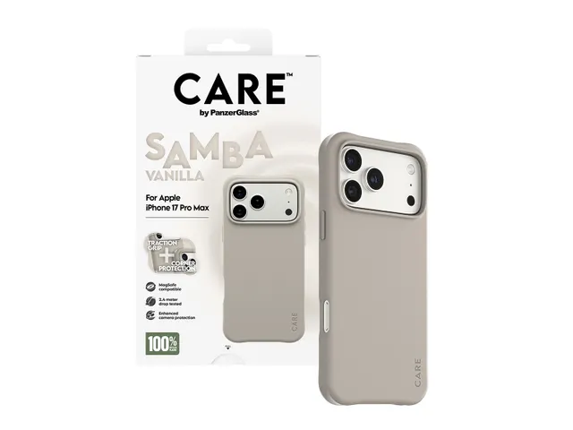 PanzerGlass CARE by Samba Case Vanilla w. MagSafe iPhone 17 Pro