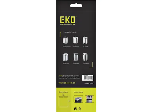 Afvalzak EKO MDPE type A met trekband 35x40cm 3-6L wit