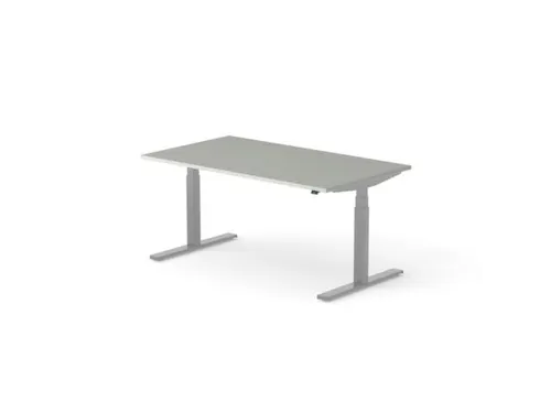 Elektrisch ihv bureau HxBxD 640-1300x1600x900mm blad grijs