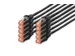 CAT 6 S-FTP patchkabel Cu LSZH AWG 27/7 Lengte 0,5m 10 stuks Zwart