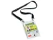 Kit porte-badge évènementiel A6 Lacet textile Noir