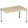 koppelelement voor bureau,HxBxD 680-800x1200x800mm,blad esdoorn,hoekig