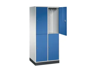 grootvolume garderobekast,RAL 7035/RAL 5010,HxBxD 1950x820x600mm - 1
