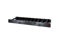 Horizontale kabelmanager, 1U x 6 inch diep, enkelzijdig met kap