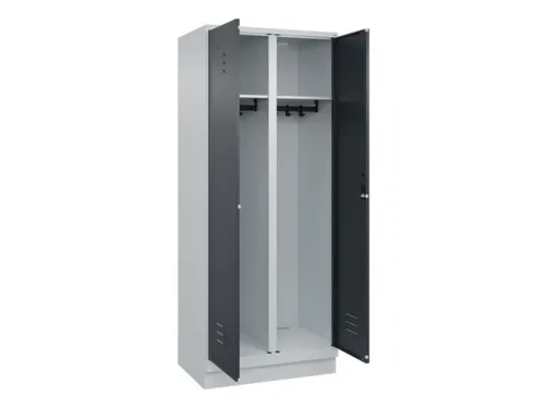 locker voor scheiding van kleding,HxBxD 1950x800x500mm,2vak