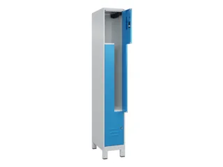 Z-garderobekast,HxBxD 1950x300x500mm,vak B 150/300mm,cil.-slot,voeten - 2