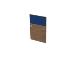 baliepaneel,v. bureau,aanbouw rechts,B 800mm,NT-cherry,BN6016-blauw