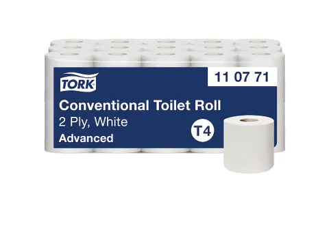 Toiletpapier Tork T4 110771 Advanced 2-laags Wit 400 Vel 30 rollen