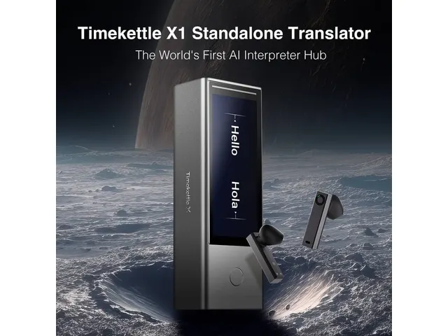 Timekettle X1 AI Interpreter Hub 3-20 personen incl. 2 oordopjes