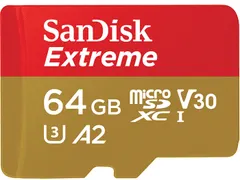 Extreme microSDXC 64GB SD Adapter Action