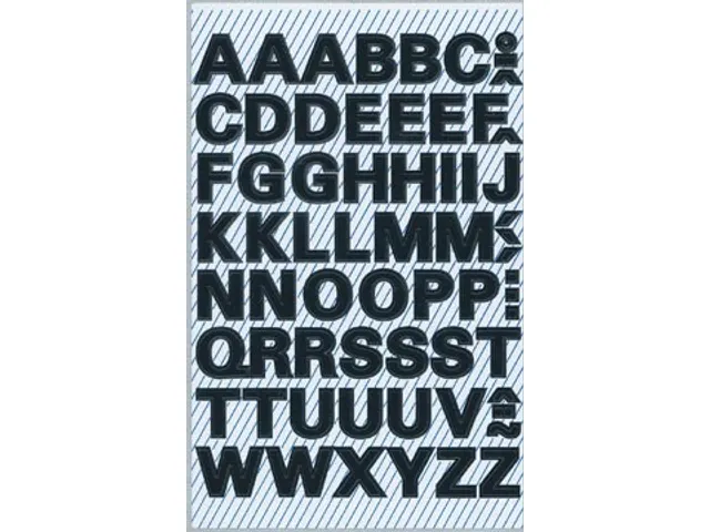 Avery Zweckform Etiketten letters A-Z 2 blad zwart waterbestendig