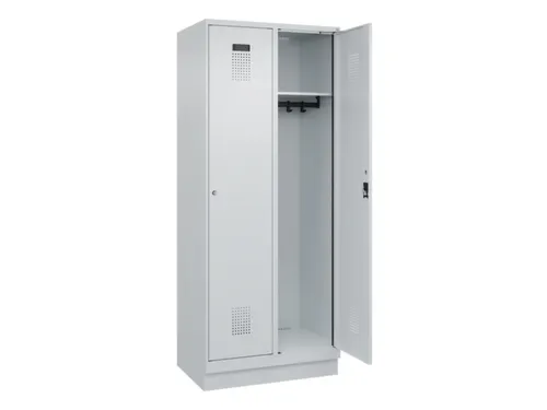 locker,HxBxD 1950x800x500mm,2vak,vak B 400mm,cil.-slot,sokkel