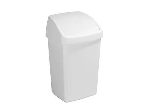 Afvalbak Delta swingdeksel 25 Liter Wit