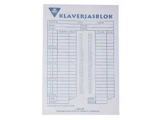 Scoreblok Klaverjas 50 vel - 1