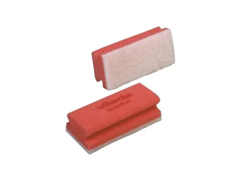 Vileda Glitzi non-scratch schuurspons 15x7cm Rood/Wit 10 stuks