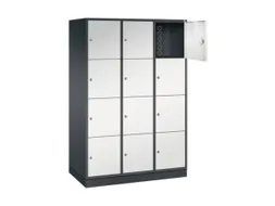 grootvolume-lockersysteem,RAL 7021/RAL 7035,HxBxD 1950x1220x600mm