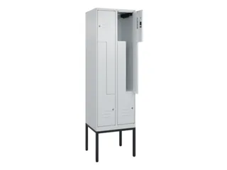 Z-garderobekast,HxBxD 2120x600x500mm,vak B 150/300mm,cil.-slot - 2