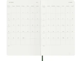 Agenda 2027 Moleskine 12M Weekly 7dag/1pagina large sc myrtle green - 5