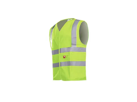 Sioen 307A Hellisan vest voor AL IS, fluo geel, maat XL, per stuk