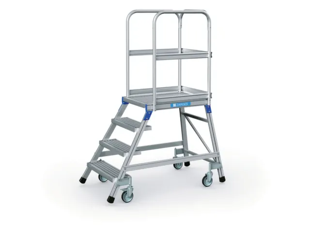 Escalier Mobile Aluminium Estrade Hxlxp 960x600x800 mm 4marches En Ca