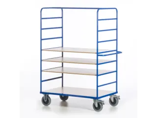 etagewagen,draagverm. 600kg,4etage(s),laadvl. LxB 1200x740mm,houtetage - 8