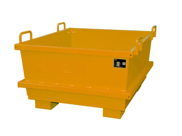 Universele Stortgoedbak Oranje Heftruck Kraantraverse 680x1040x1200mm