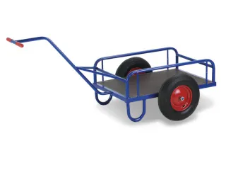 Handtrekwagen 200kg Met Bodem Laadvloer 765x435mm Luchtbanden - 2