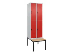Dubbeldekse dekenkist,HxBxD 2120x600x815mm,2x2vak.,vak B 300mm