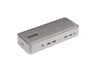 Dual-laptop USB-C KVM docking station dual 4K 60Hz DisplayPort dock - 1