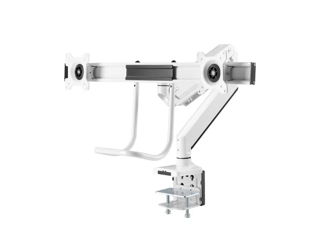 Newstar Monitorarm 2 Schermen Wit Met Hendel D775dxwhite