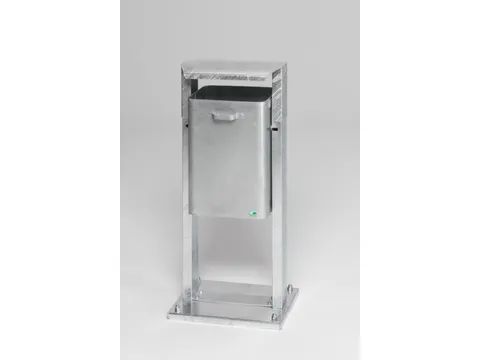 Afvalbak 40 Liter Met Bodemplaat Dak Verzinkt