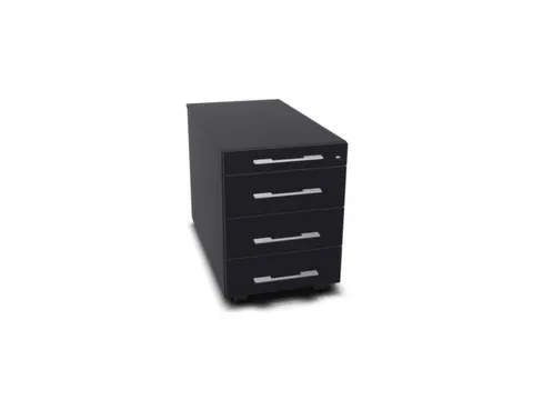 mobiel ladeblok,HxBxD 525x430x800mm,3lade(n),m. handgreep,CC-zwart